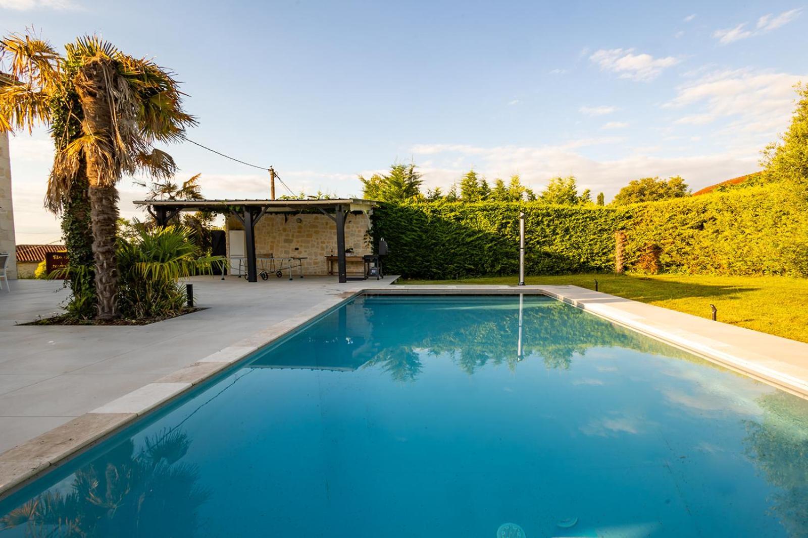 Villa Au Petit Bonheur Avec Clim - Hameau Au Calme - Piscine Chauffee - Petanque Moncrabeau Exteriér fotografie