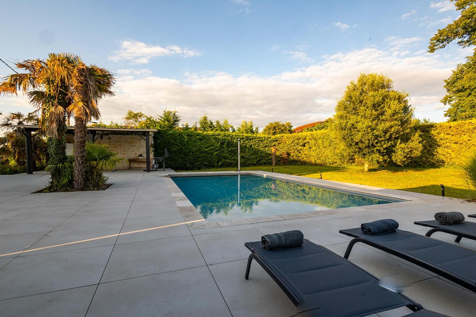 Villa Au Petit Bonheur Avec Clim - Hameau Au Calme - Piscine Chauffee - Petanque Moncrabeau Exteriér fotografie